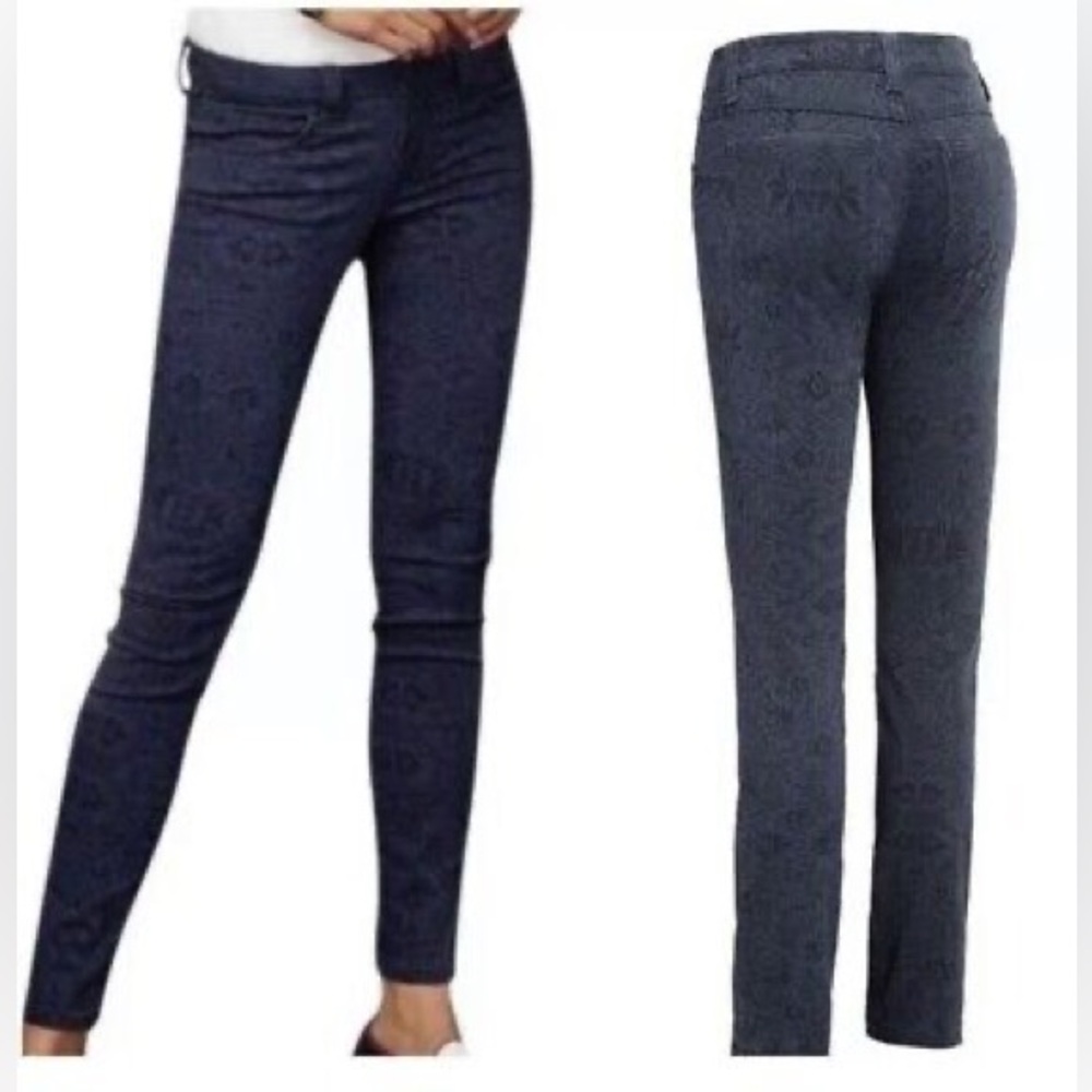 Cabi Lace Curvy Skinny Jeans-size 10